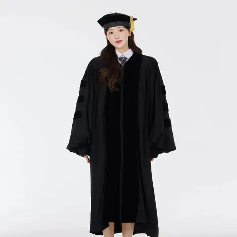 (구매) 남여공용 졸업가운(박사가운) 졸업사진.