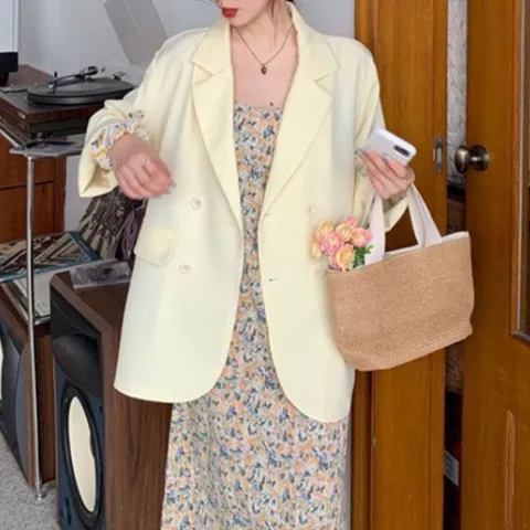 캐주얼 여성 얇은두께 봄 여름 가을 데일리 자켓 점퍼