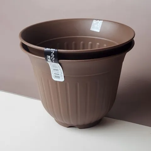 초콜렛 플라스틱 미니 화분 2P 세트 거실화분 꽃화분 분갈이화분 가벼운화분 화초