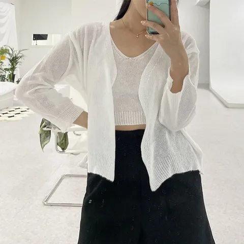 여름 나시 가디건세트 LM-0388 나시가디건 나시가디건세트 가디건세트 가디건나시세트