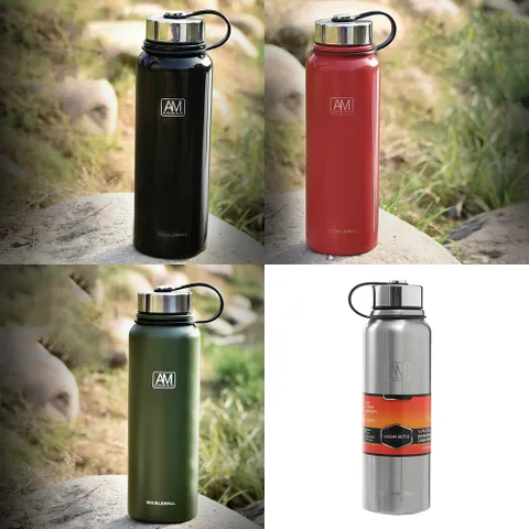 AM 이중진공 스텐 보온 보냉병 1.1L   4color