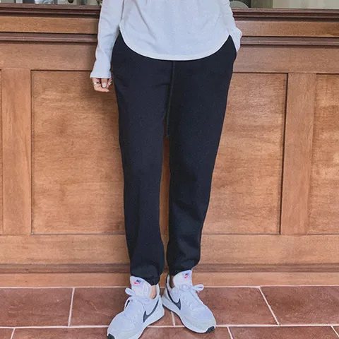 H스타일JJ융조거바지 겨울 융기모 밴딩팬츠 배기 베기 슬랙스 조거 밍크