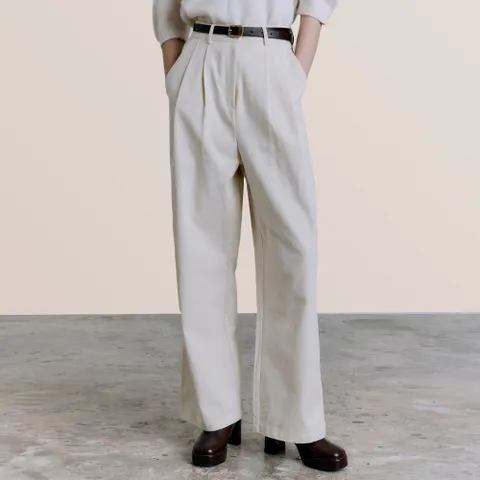 와이드 핀턱 팬츠_4color