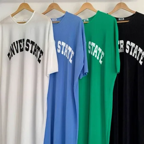 [하프클럽/모노무드] 마담옷 빅사이즈 스테이트텍스트롱원피스 여성의류