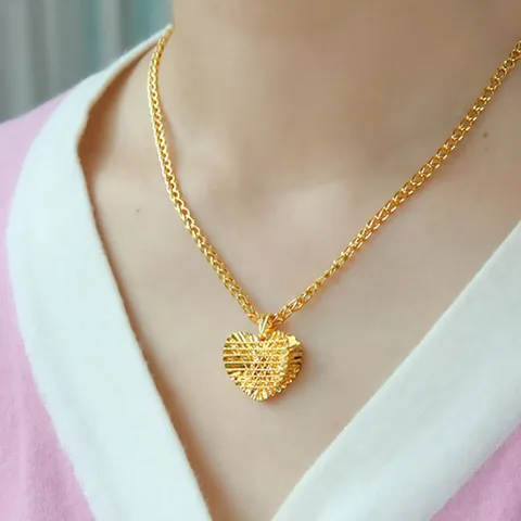 순금 24K 로얄 하트 볼륨 목걸이 18.75g