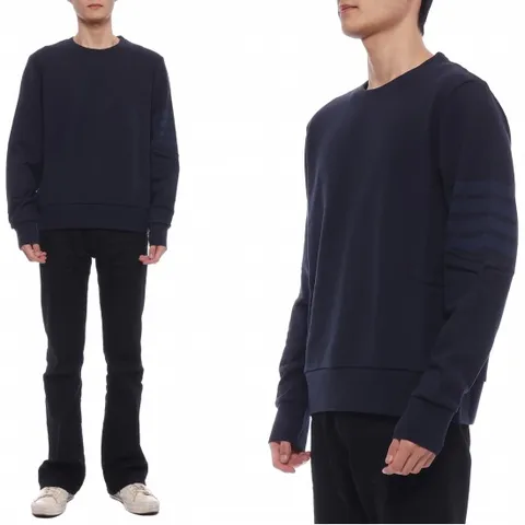 24FW 남성 사선 스트라이프 맨투맨 (MJT248A 06910 415 24F)
