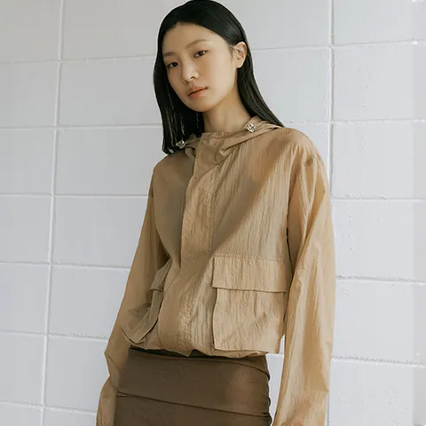 26SS 썸머 나일론 크링클 멀티 포켓 점퍼