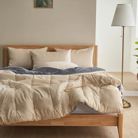 클래식체크 밍크 극세사이불 따뜻한 겨울차렵이불 알러지 항균 침구세트 SS/Q