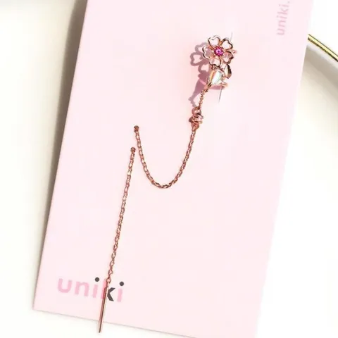 [오노마] ONM (낱개판매) 벚꽃의 계절 체인 이어커프/귀걸이 (17775318)