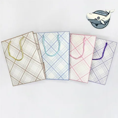 다이아 패턴 쇼핑백 10매 선물 포장 특대 선물포장용품 종이가방 포장백 포장가방