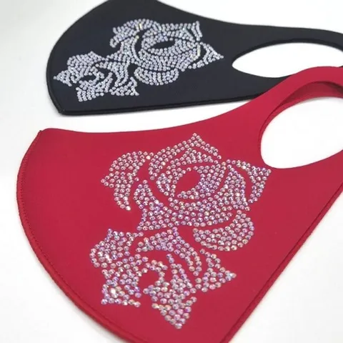 큐빅마스크 장미 추천 네오프랜 국산 꾸안꾸 마스크 1 국산마스크 50대여성 패션소품 화려한스타