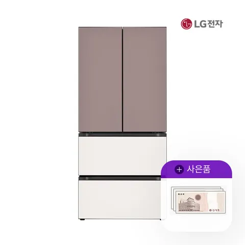 [렌탈] LG 오브제 김치톡톡 491L 클레이핑크베이지 Z492GKB17ES