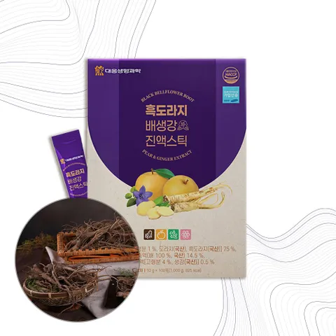 국내산 흑도라지 배 생강 대추 모과 진액 100스틱