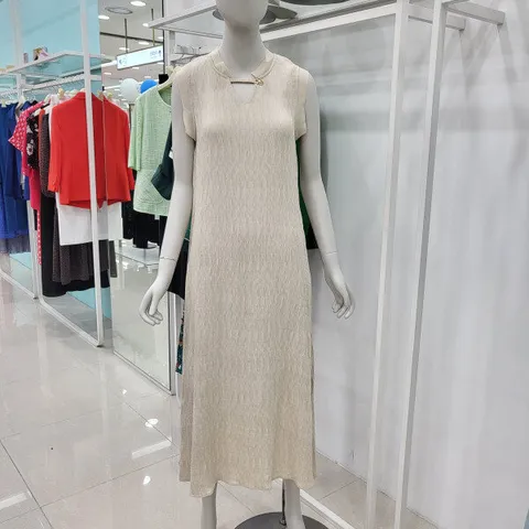 프릴 디테일 민소매 롱 윈피스 CAEU5-WOP720-150