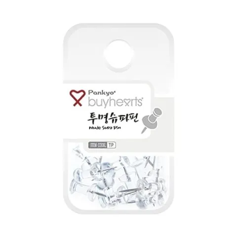 바이하츠 투명장구핀(슈파핀)(22개입) 자재