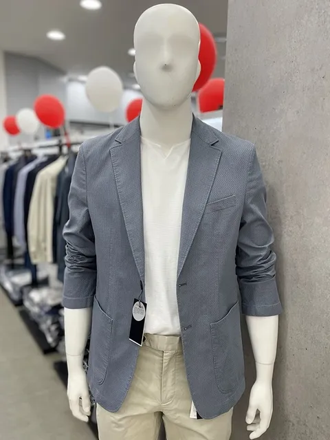 10만원대 여름 자켓 특/가 ▶ 쿨 아쿠아 코튼 여름 캐주얼 면 혼방 콤비 자켓 2컬러_JK