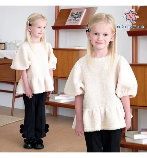 뽀글이퍼프티셔츠