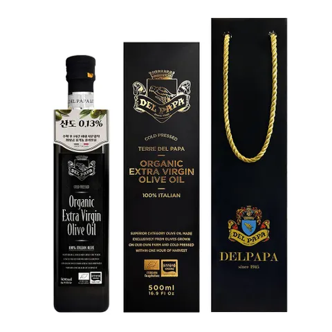 테레 델파파 유기농 엑스트라 버진 올리브유 500ml 테레델파파 델파파 유기농 올리브유