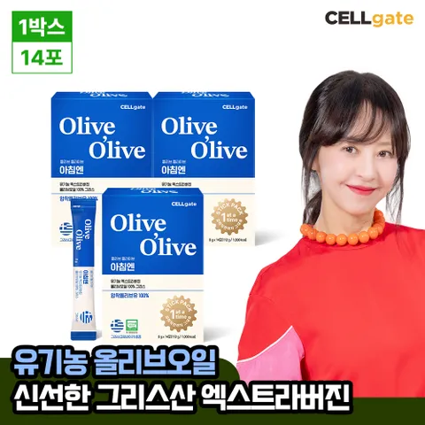 [그리스_3박스] 서정희 pick 엑스트라버진 스틱형 올리브오일 8g x 14포