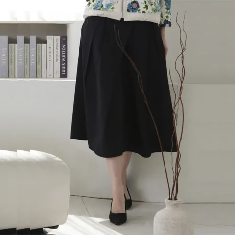 [롯데백화점][손정완]주름 디테일 스커트 ZDK51020