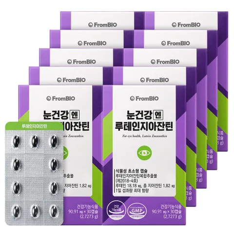 눈건강엔 루테인 지아잔틴 미니 30정x10박스/10개월
