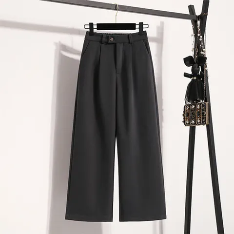 [브리치]  / NP310 캐주얼 와이드 뒷밴딩 모직 9부 팬츠