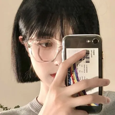 [브리치]  / 여성용 투명 프레임 무도수 패션 안경