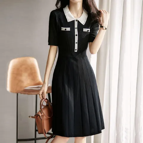 로메르 반팔 니트 원피스_BJ2OP002