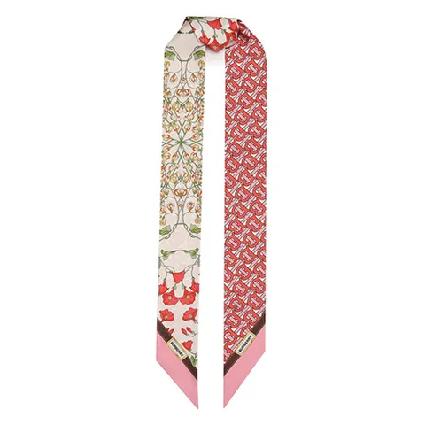 버버리 플라워 실크 스키니 스카프 8050529