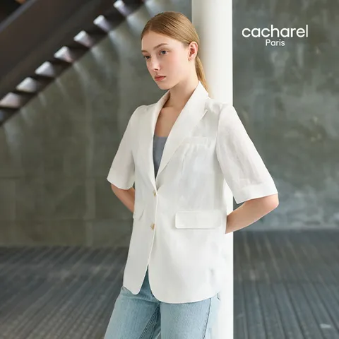 까사렐 25SS 프렌치린넨100 반팔자켓