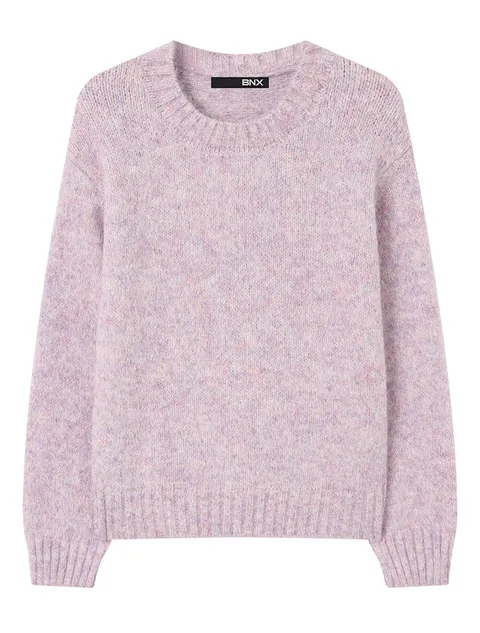 데일리 무지 라운드넥 긴팔 니트 (BX4KP004L0)