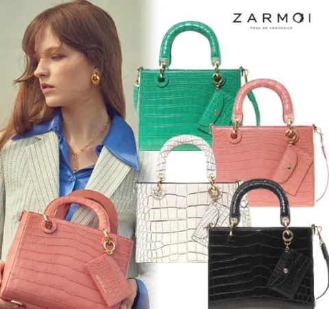 다이애나 리얼 악어백 크로커다일 여성 토트 핸드백 (카드슬립 포함+선물포장)
