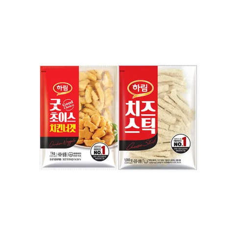 굿초이스치킨너겟 1kg+치즈스틱 1kg