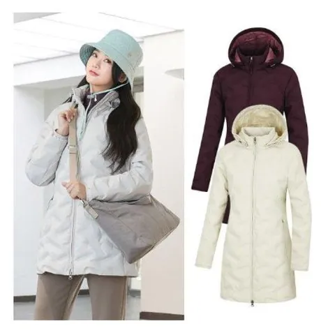 [롯데백화점]LD18 여성 겨울 중기장 튜브 구스다운 자켓  KUJ6836W