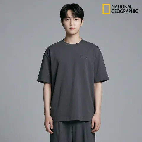 N265UTS909 26SS 세미오버핏 수피마 반팔 티셔츠 GREY