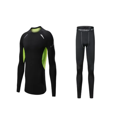 남성 얇고가벼운 긴팔티셔츠와 레깅스 트레이닝 세트 헬스복 남자헬스복 헬스바지 여름