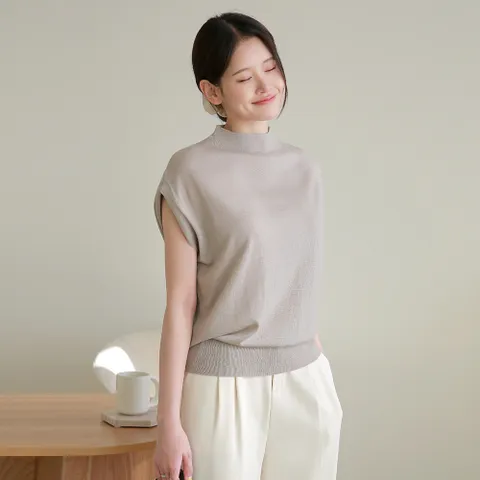 [최초가 109,000원]이태리 울100 모크넥 멀티 베스트