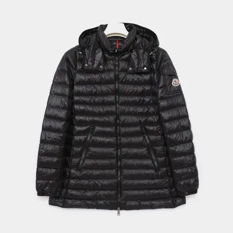 멘테 패치로고 후드 경량패딩 여성 자켓 1C10000 C0070 999 MENTHE