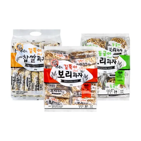 보리과자 동글이1+길쭉이1+찹쌀과자1 [총3봉]