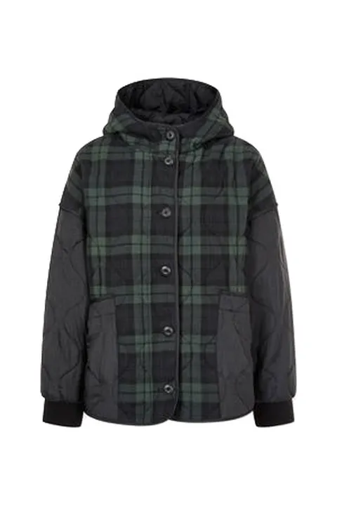 체크 패턴 후드 점퍼 9164413871 428519