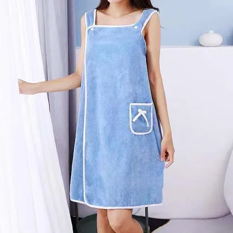 원피스 샤워가운 목욕타월 타올 여성골프샤워가운 여름용 랩가운 오프숄더 샤워타월 목욕원피스