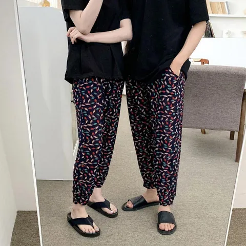 여름 아이스바지 남자 여자 쿨바지 몸빼 얼음 냉감 밴딩 할머니 바지 조거 팬츠
