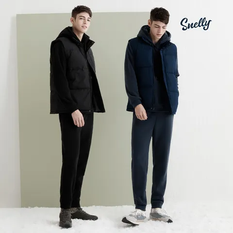 [Snelly] 스넬리 25FW 남성 기모 트레이닝 세트 3종