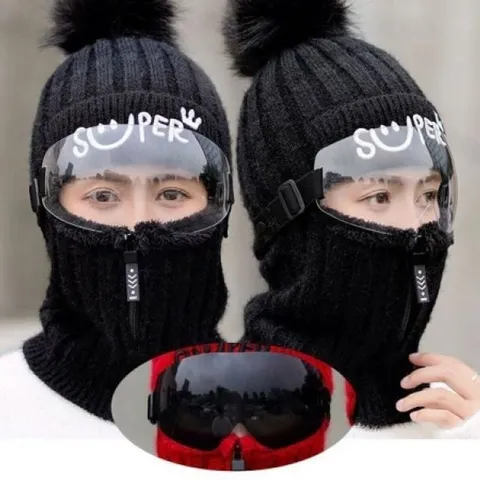 방한모자 방한 마스크 BELL고글 RED 겨울모자+블랙고 지퍼형 방한 겨울모자+블랙고글 BELL고글
