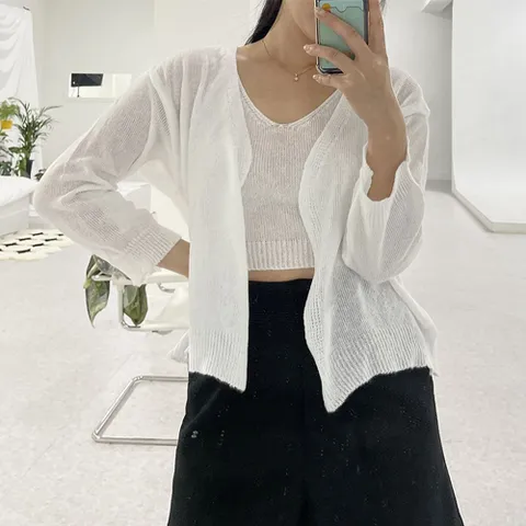 여름 나시 가디건세트 나시가디건 나시가디건세트 가디건세트 가디건나시세트