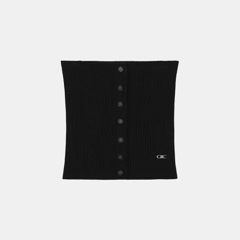 [오아이오아이컬렉션]뉴 노멀 니트 튜브탑 [BLACK]