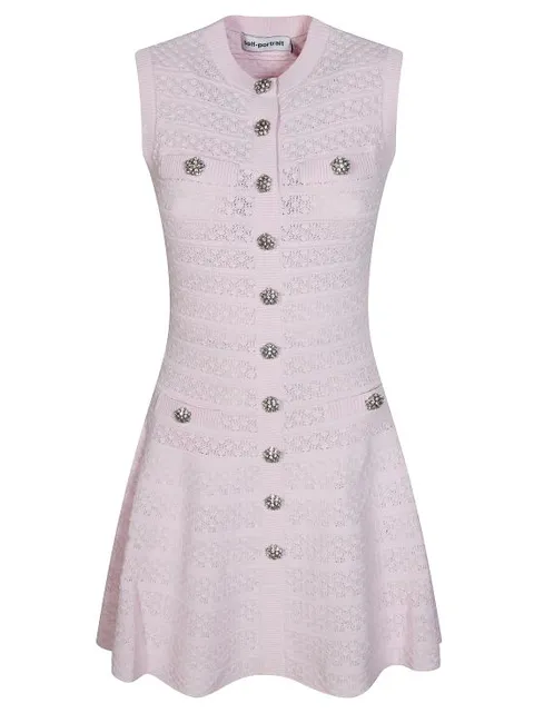 [해외직구] 26SS 셀프 포트레이트 미디 원피스 SS26063SP PINK Rosa