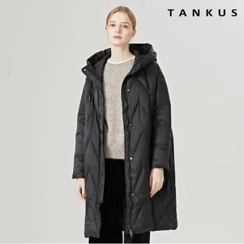 정상가 249,000원 데일리 후드 프리미엄 패딩 점퍼 (TW4JP004L0)