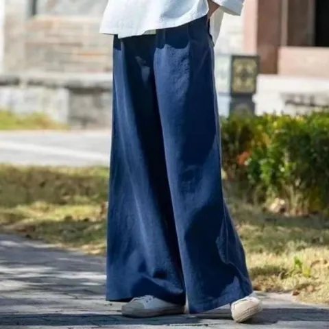 Summer linen pants women summer wear striped 밴딩바지 여름바지 여름여성바지 린넨밴딩바지