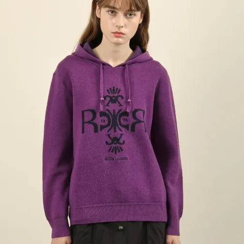 HC19 모티브 후드니트 티셔츠 VVCBL4W9491